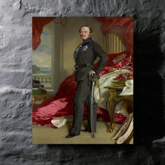 Albert, Prince Consort metal print mockup