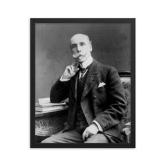 Alberto Blest Gana framed print on a plain backdrop in size 16"x20".