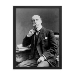 Alberto Blest Gana framed print on a plain backdrop in size 18"x24".