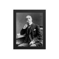 Alberto Blest Gana framed print on a plain backdrop in size 8"x10".