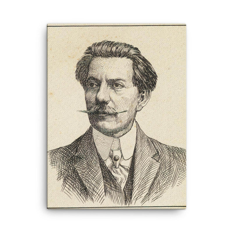 Alberto de Oliveira canvas print on a plain backdrop in size 18