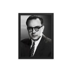 Alberto Ginastera framed print on a plain backdrop in size 12"x16".