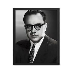 Alberto Ginastera framed print on a plain backdrop in size 16"x20".