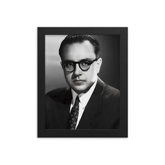 Alberto Ginastera framed print on a plain backdrop in size 8"x10".