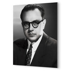 Alberto Ginastera metal print mockup
