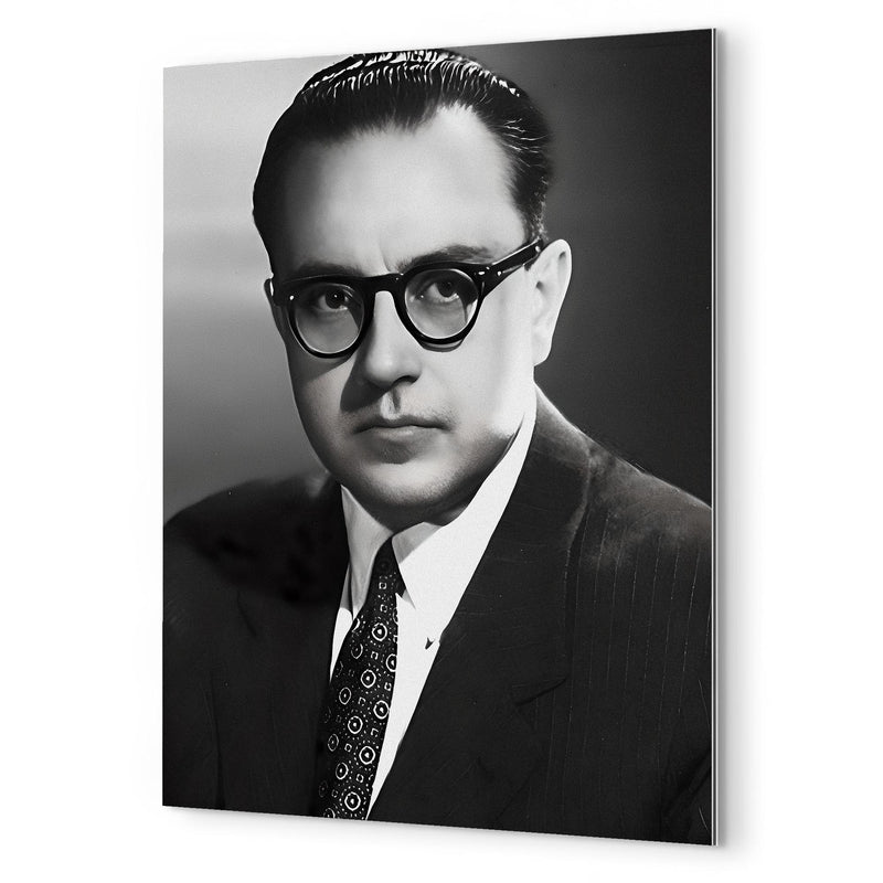 Alberto Ginastera metal print mockup