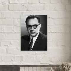 Alberto Ginastera metal print mockup