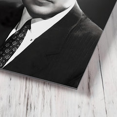 Alberto Ginastera metal print mockup