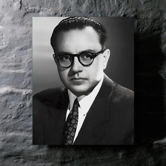 Alberto Ginastera metal print mockup