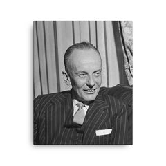 Alberto Lleras Camargo canvas print on a plain backdrop in size 16"x20".