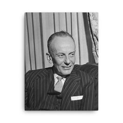 Alberto Lleras Camargo canvas print on a plain backdrop in size 18"x24".