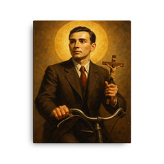 Alberto Marvelli canvas print on a plain backdrop in size 16"x20".