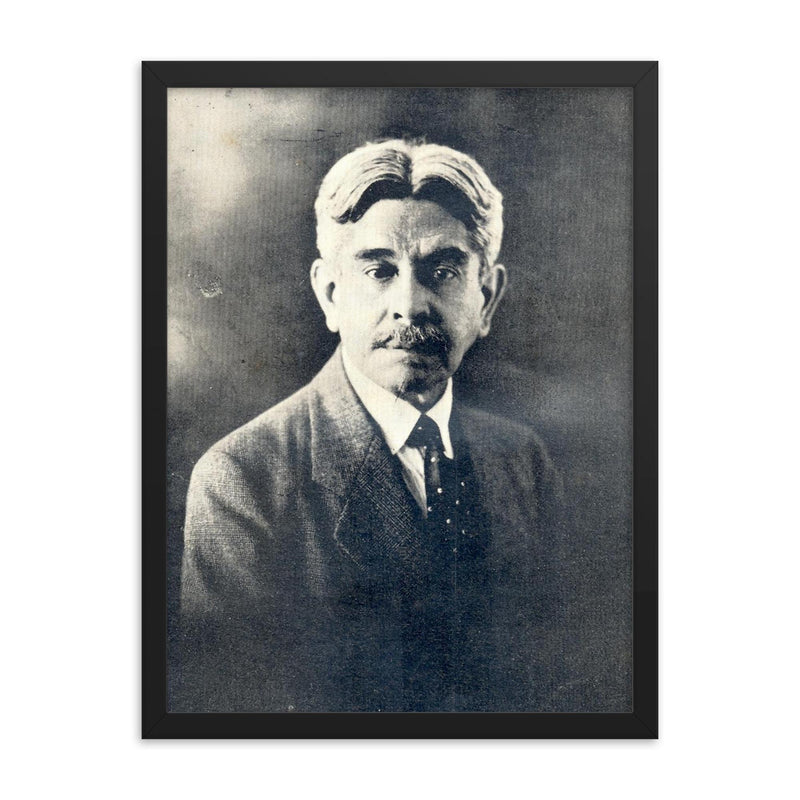 Alberto Masferrer framed print on a plain backdrop in size 18