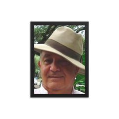 Alberto Paz framed print on a plain backdrop in size 12"x16".