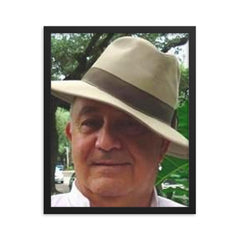 Alberto Paz framed print on a plain backdrop in size 16"x20".