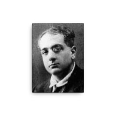 Alberto Savinio canvas print on a plain backdrop in size 12"x16".