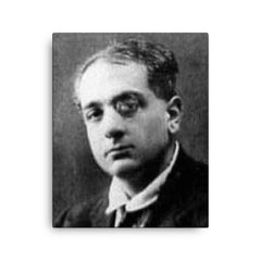 Alberto Savinio canvas print on a plain backdrop in size 16"x20".