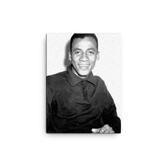 Alberto Spencer canvas print on a plain backdrop in size 12"x16".