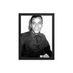 Alberto Spencer framed print on a plain backdrop in size 12"x16".