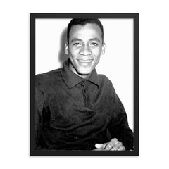 Alberto Spencer framed print on a plain backdrop in size 18"x24".