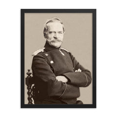 Albrecht von Roon framed print on a plain backdrop in size 18"x24".