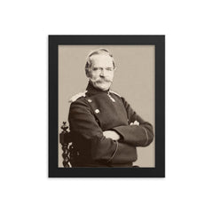 Albrecht von Roon framed print on a plain backdrop in size 8"x10".