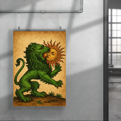Alchemical green lion devouring the sun poster 4