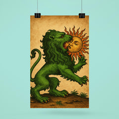 Alchemical green lion devouring the sun poster 6
