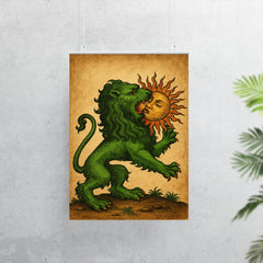 Alchemical green lion devouring the sun poster 7