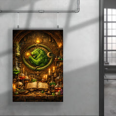 Alchemy laboratory with green lion emblem poster 4