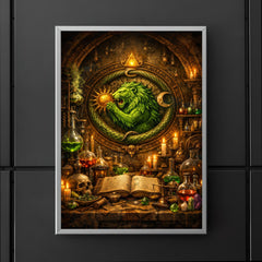 Alchemy laboratory with green lion emblem poster 5