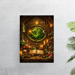 Alchemy laboratory with green lion emblem poster 7