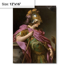 Alcibiades metal print on a plain backdrop in size 12"x16".