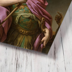 Alcibiades metal print mockup