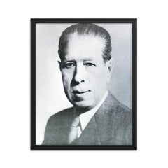 Alcides Arguedas framed print on a plain backdrop in size 16"x20".