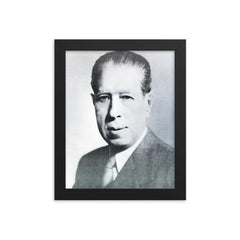 Alcides Arguedas framed print on a plain backdrop in size 8"x10".