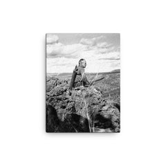 Aldo Leopold canvas print on a plain backdrop in size 12"x16".