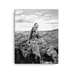 Aldo Leopold canvas print on a plain backdrop in size 16"x20".