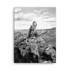 Aldo Leopold canvas print on a plain backdrop in size 18"x24".