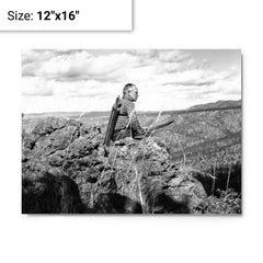 Aldo Leopold metal print on a plain backdrop in size 12"x16".