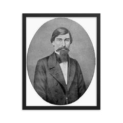 Alecu Russo framed print on a plain backdrop in size 16"x20".