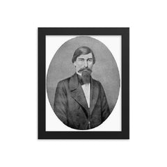 Alecu Russo framed print on a plain backdrop in size 8"x10".