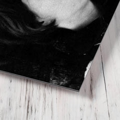 Alejandra Pizarnik metal print mockup