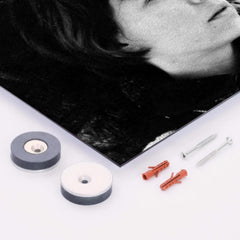 Alejandra Pizarnik metal print mockup