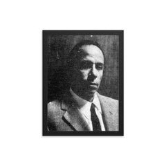 Alejandro Romualdo framed print on a plain backdrop in size 12"x16".