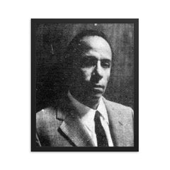 Alejandro Romualdo framed print on a plain backdrop in size 16"x20".