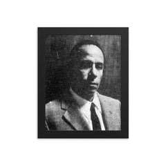 Alejandro Romualdo framed print on a plain backdrop in size 8"x10".