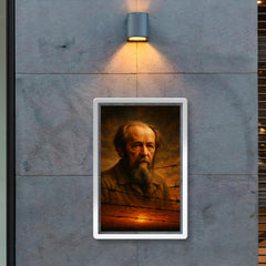 Aleksandr Solzhenitsyn barbed wire horizon poster 2