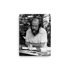 Aleksandr Solzhenitsyn canvas print on a plain backdrop in size 12"x16".