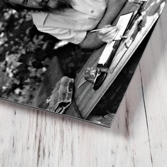 Aleksandr Solzhenitsyn metal print mockup